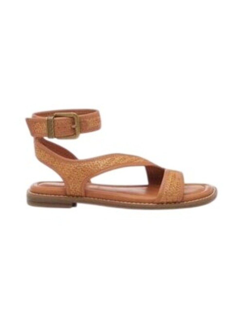 Crown Vintage Taira Sandal Cognac Brown Women's Size 6 Boho Summer Casual Buckle